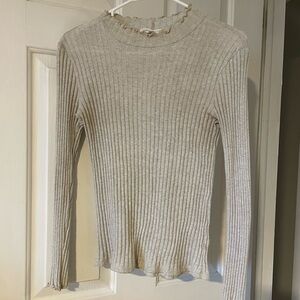 Bohme Ribbed Long Sleeve Top